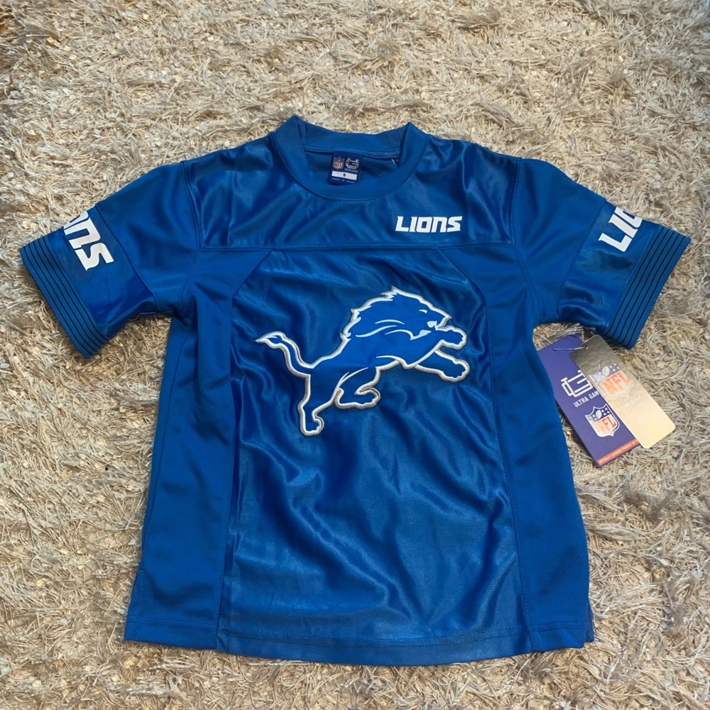 NFL Detroit Lions Kids Blue Jersey - NWT